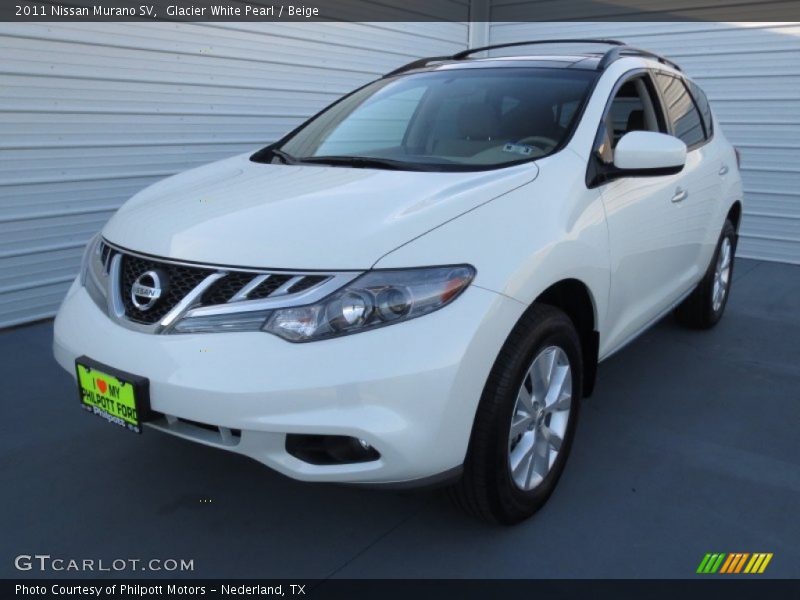 Glacier White Pearl / Beige 2011 Nissan Murano SV