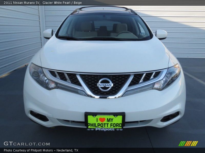 Glacier White Pearl / Beige 2011 Nissan Murano SV
