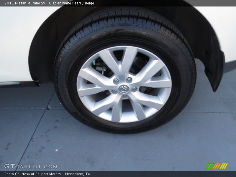 Glacier White Pearl / Beige 2011 Nissan Murano SV