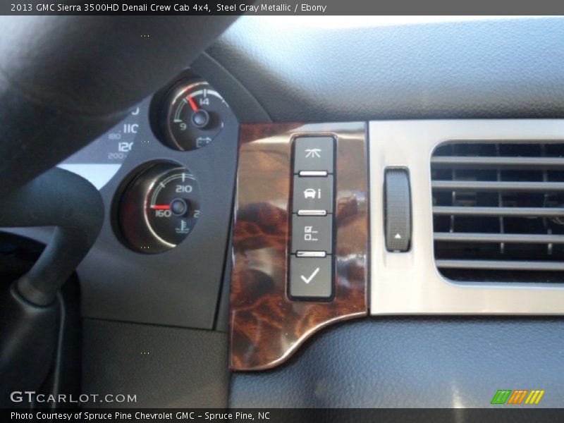 Steel Gray Metallic / Ebony 2013 GMC Sierra 3500HD Denali Crew Cab 4x4