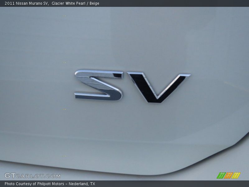 Glacier White Pearl / Beige 2011 Nissan Murano SV