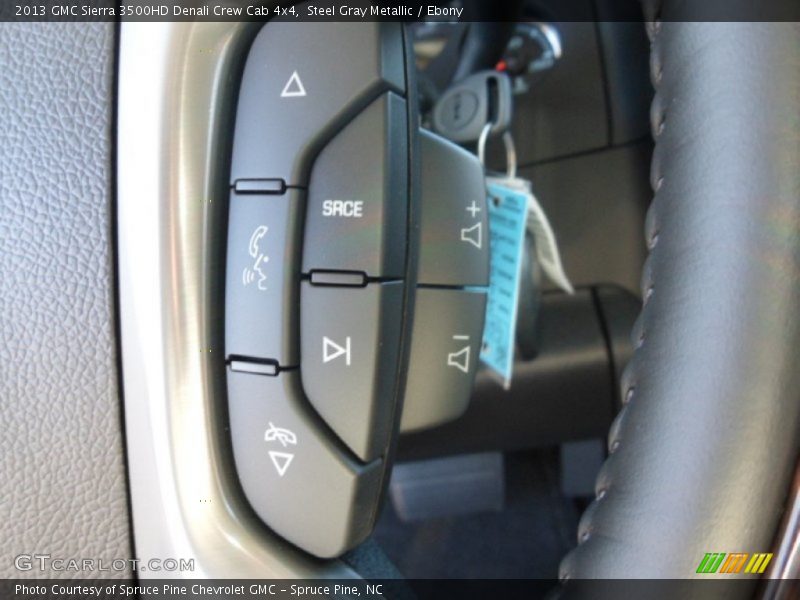 Steel Gray Metallic / Ebony 2013 GMC Sierra 3500HD Denali Crew Cab 4x4