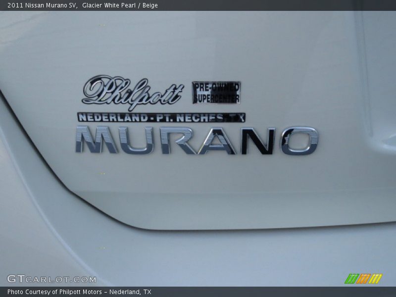 Glacier White Pearl / Beige 2011 Nissan Murano SV
