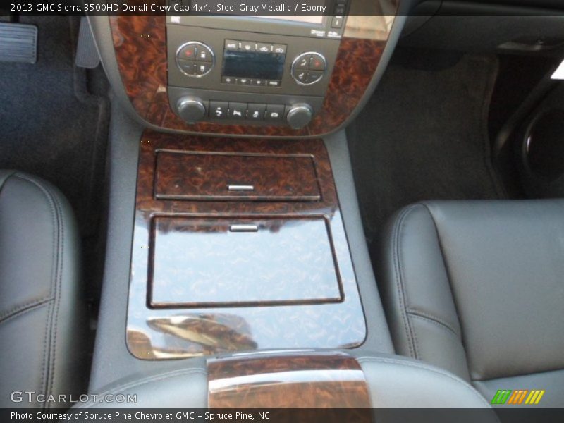 Steel Gray Metallic / Ebony 2013 GMC Sierra 3500HD Denali Crew Cab 4x4