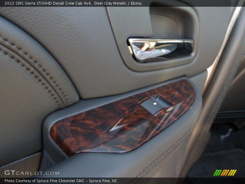 Steel Gray Metallic / Ebony 2013 GMC Sierra 3500HD Denali Crew Cab 4x4