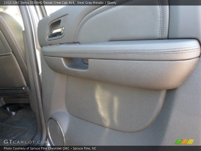 Steel Gray Metallic / Ebony 2013 GMC Sierra 3500HD Denali Crew Cab 4x4