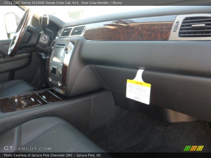 Steel Gray Metallic / Ebony 2013 GMC Sierra 3500HD Denali Crew Cab 4x4