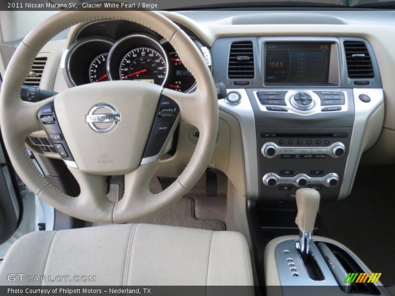 Glacier White Pearl / Beige 2011 Nissan Murano SV