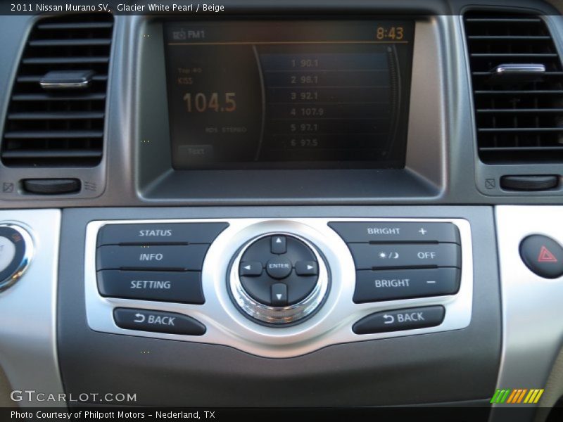Glacier White Pearl / Beige 2011 Nissan Murano SV