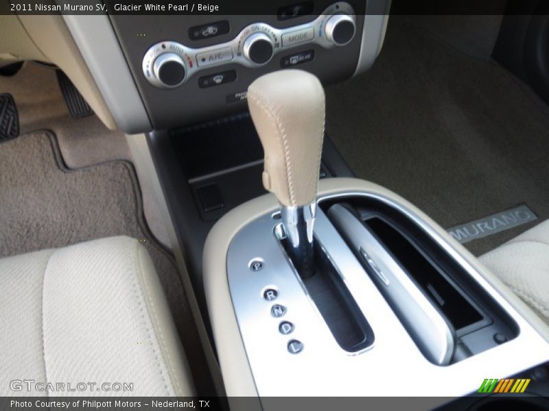 Glacier White Pearl / Beige 2011 Nissan Murano SV