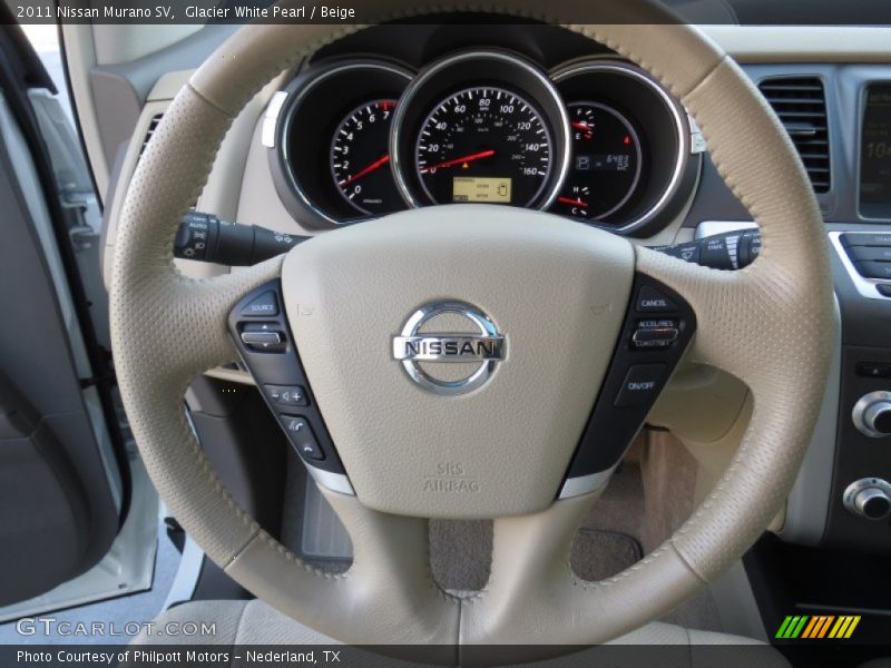 Glacier White Pearl / Beige 2011 Nissan Murano SV