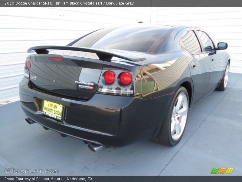 Brilliant Black Crystal Pearl / Dark Slate Gray 2010 Dodge Charger SRT8