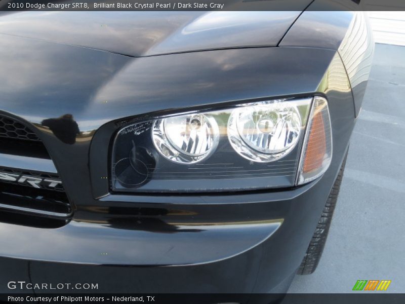 Brilliant Black Crystal Pearl / Dark Slate Gray 2010 Dodge Charger SRT8