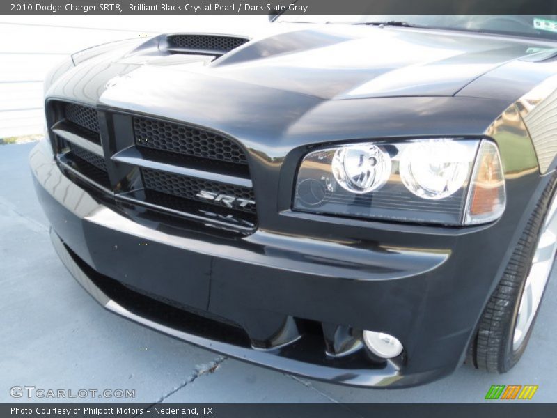 Brilliant Black Crystal Pearl / Dark Slate Gray 2010 Dodge Charger SRT8