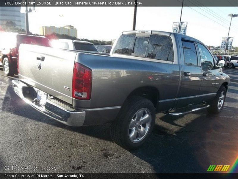 Mineral Gray Metallic / Dark Slate Gray 2005 Dodge Ram 1500 SLT Quad Cab