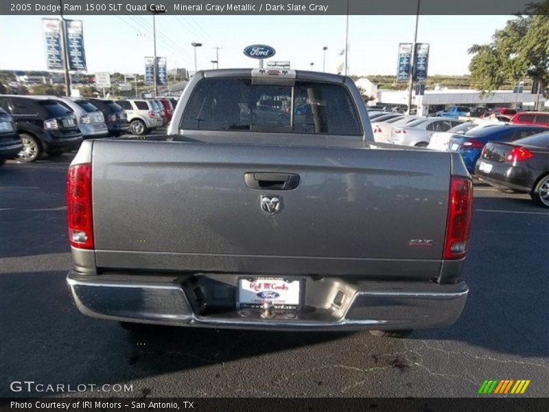 Mineral Gray Metallic / Dark Slate Gray 2005 Dodge Ram 1500 SLT Quad Cab