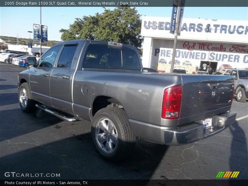 Mineral Gray Metallic / Dark Slate Gray 2005 Dodge Ram 1500 SLT Quad Cab