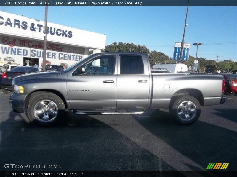 Mineral Gray Metallic / Dark Slate Gray 2005 Dodge Ram 1500 SLT Quad Cab