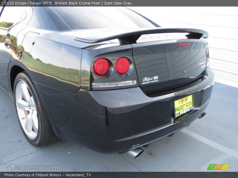 Brilliant Black Crystal Pearl / Dark Slate Gray 2010 Dodge Charger SRT8