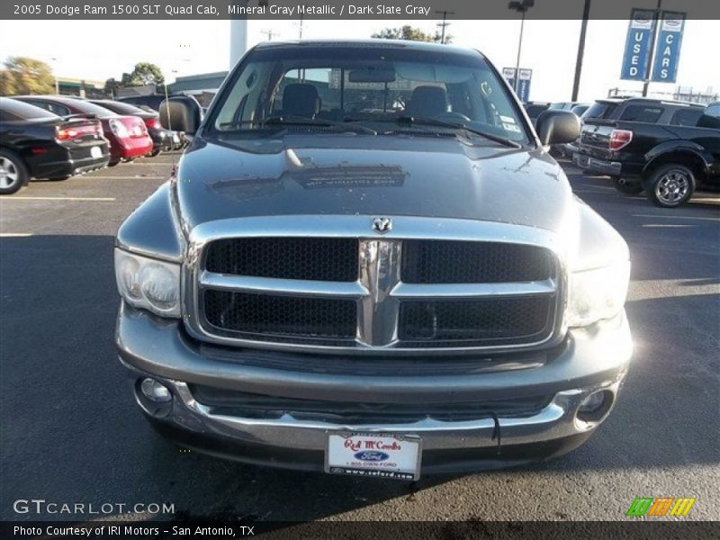 Mineral Gray Metallic / Dark Slate Gray 2005 Dodge Ram 1500 SLT Quad Cab