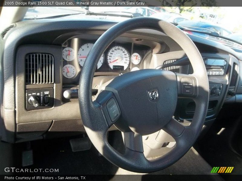 Mineral Gray Metallic / Dark Slate Gray 2005 Dodge Ram 1500 SLT Quad Cab