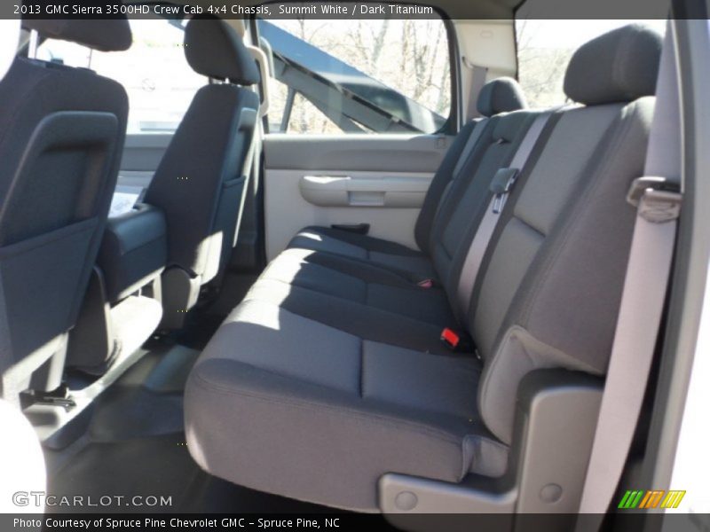 Summit White / Dark Titanium 2013 GMC Sierra 3500HD Crew Cab 4x4 Chassis