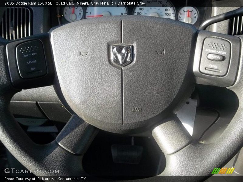 Mineral Gray Metallic / Dark Slate Gray 2005 Dodge Ram 1500 SLT Quad Cab