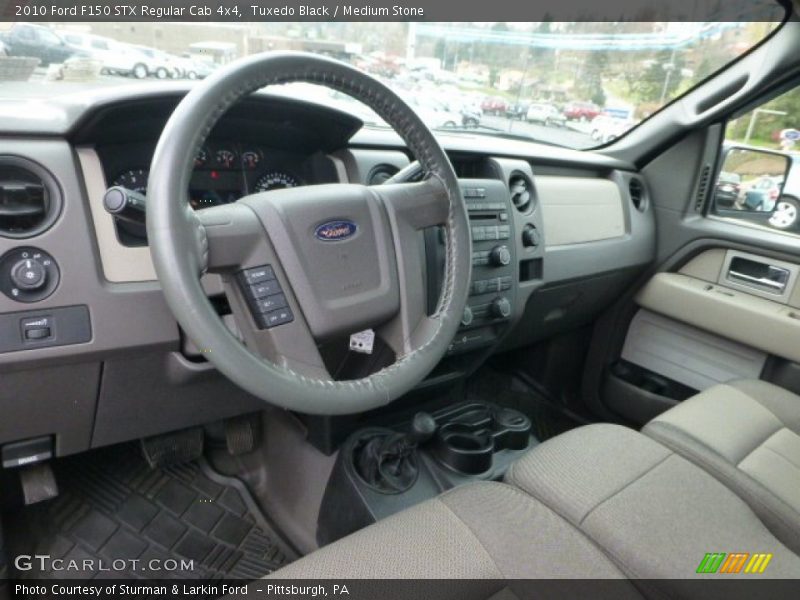 Tuxedo Black / Medium Stone 2010 Ford F150 STX Regular Cab 4x4