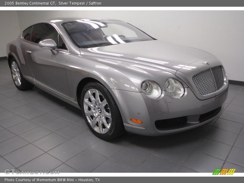 Silver Tempest / Saffron 2005 Bentley Continental GT