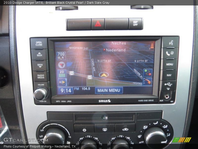 Navigation of 2010 Charger SRT8