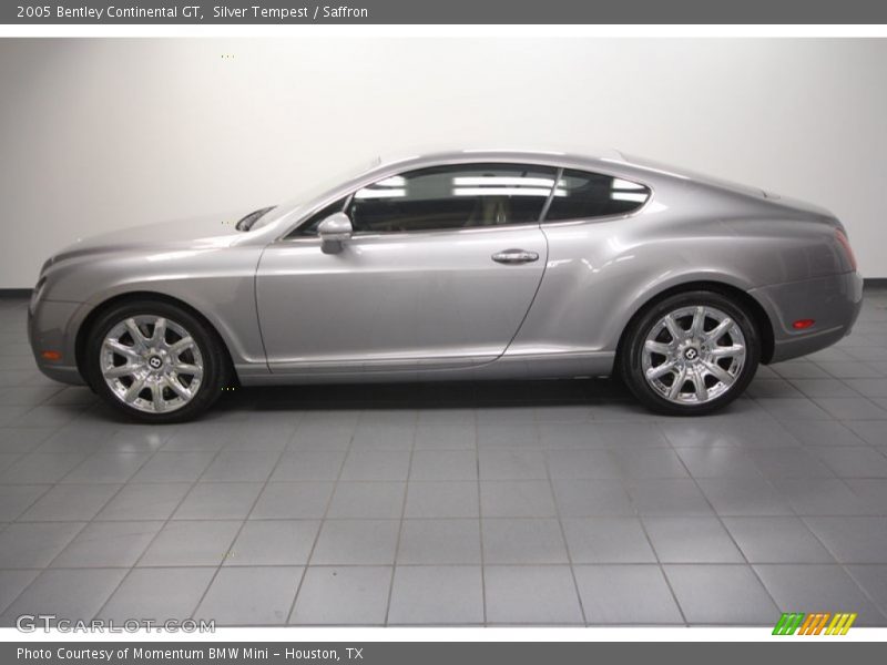 Silver Tempest / Saffron 2005 Bentley Continental GT