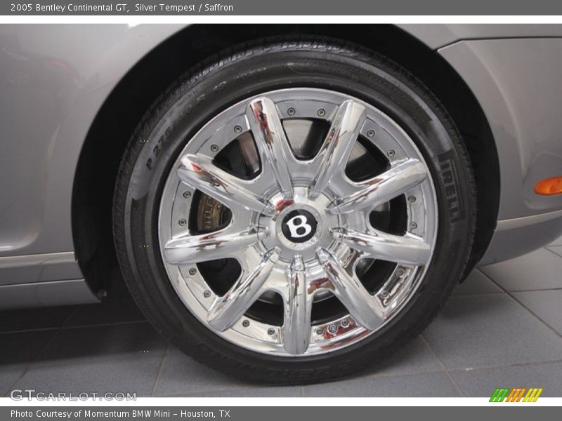 Silver Tempest / Saffron 2005 Bentley Continental GT