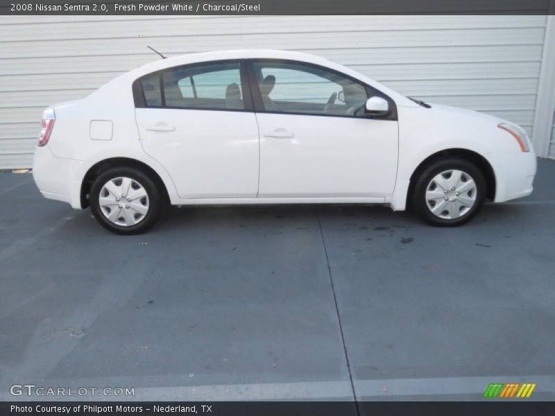 Fresh Powder White / Charcoal/Steel 2008 Nissan Sentra 2.0