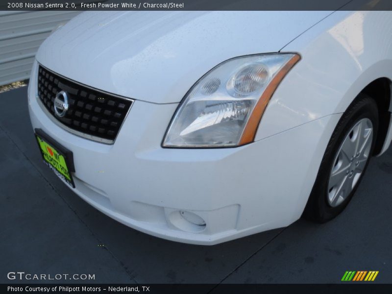 Fresh Powder White / Charcoal/Steel 2008 Nissan Sentra 2.0