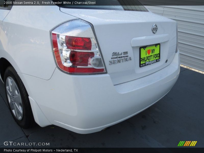 Fresh Powder White / Charcoal/Steel 2008 Nissan Sentra 2.0