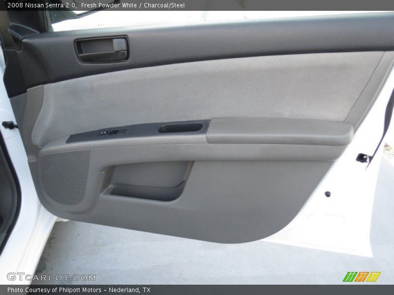 Fresh Powder White / Charcoal/Steel 2008 Nissan Sentra 2.0