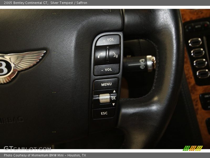 Silver Tempest / Saffron 2005 Bentley Continental GT