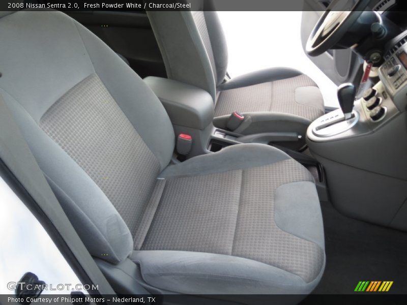 Fresh Powder White / Charcoal/Steel 2008 Nissan Sentra 2.0