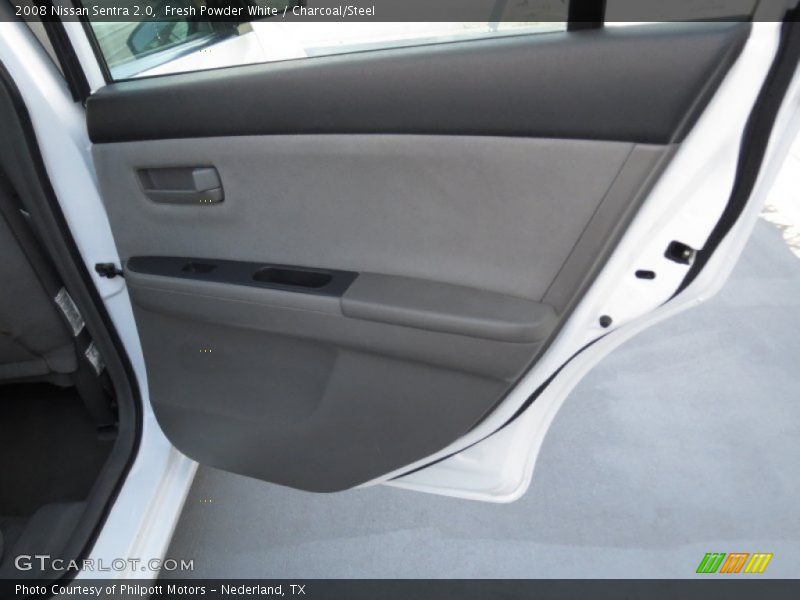 Fresh Powder White / Charcoal/Steel 2008 Nissan Sentra 2.0