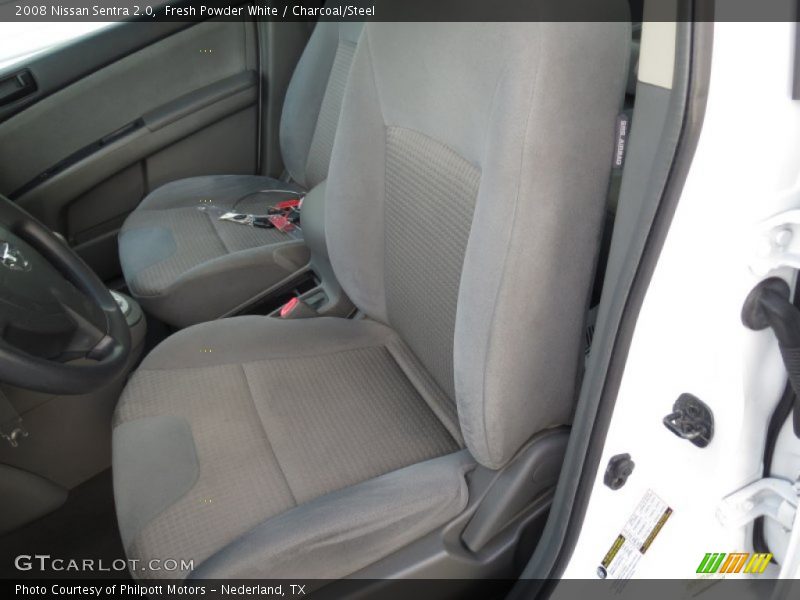 Fresh Powder White / Charcoal/Steel 2008 Nissan Sentra 2.0