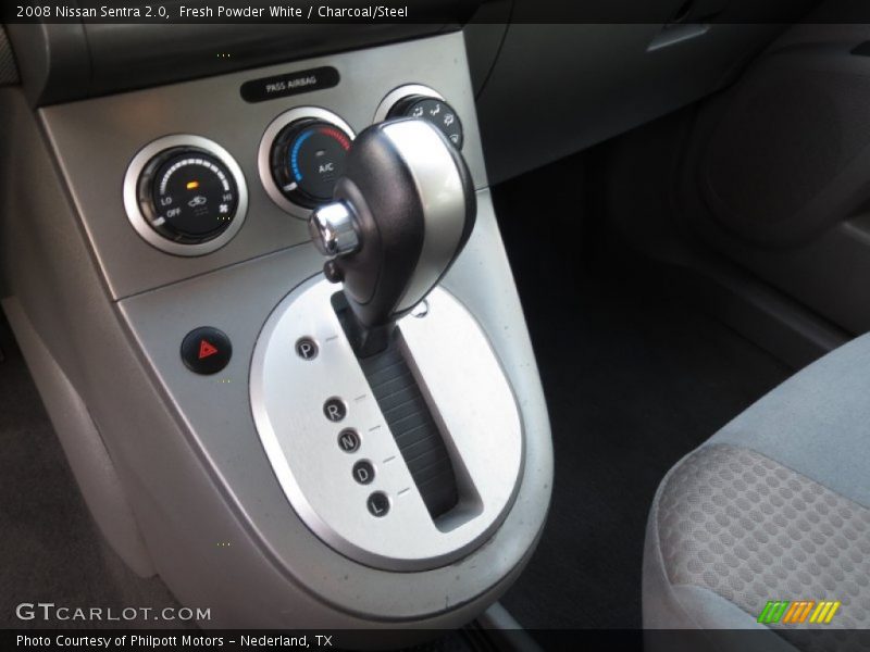 Fresh Powder White / Charcoal/Steel 2008 Nissan Sentra 2.0