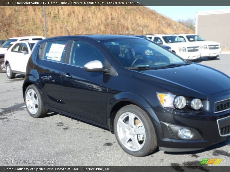 Black Granite Metallic / Jet Black/Dark Titanium 2013 Chevrolet Sonic LTZ Hatch