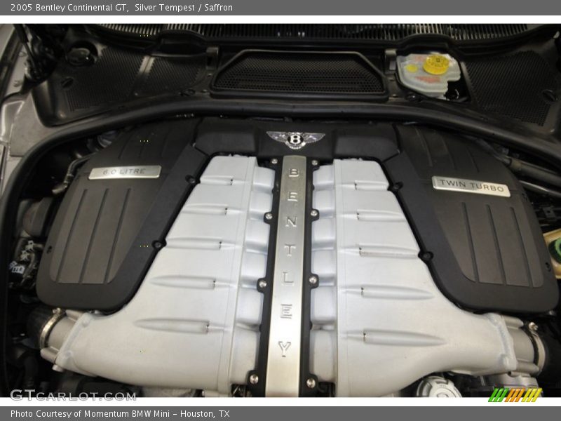 Silver Tempest / Saffron 2005 Bentley Continental GT