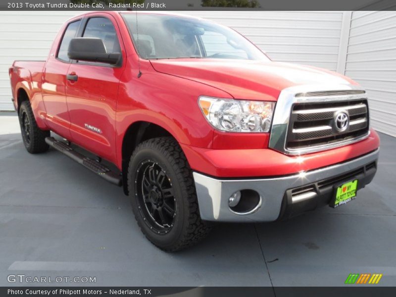 Radiant Red / Black 2013 Toyota Tundra Double Cab