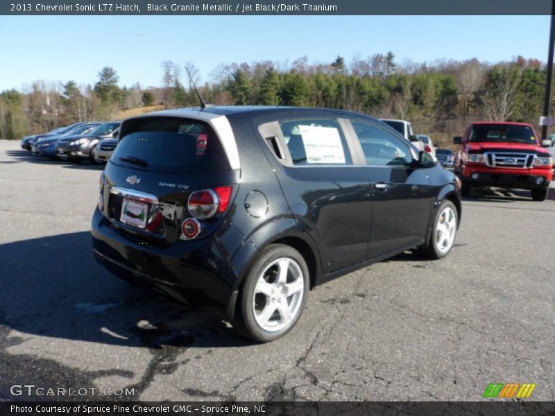 Black Granite Metallic / Jet Black/Dark Titanium 2013 Chevrolet Sonic LTZ Hatch