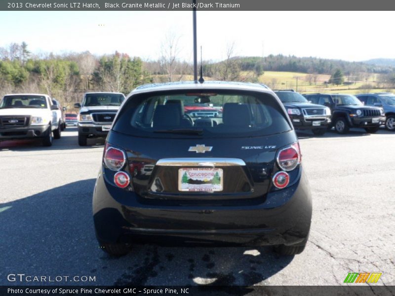 Black Granite Metallic / Jet Black/Dark Titanium 2013 Chevrolet Sonic LTZ Hatch