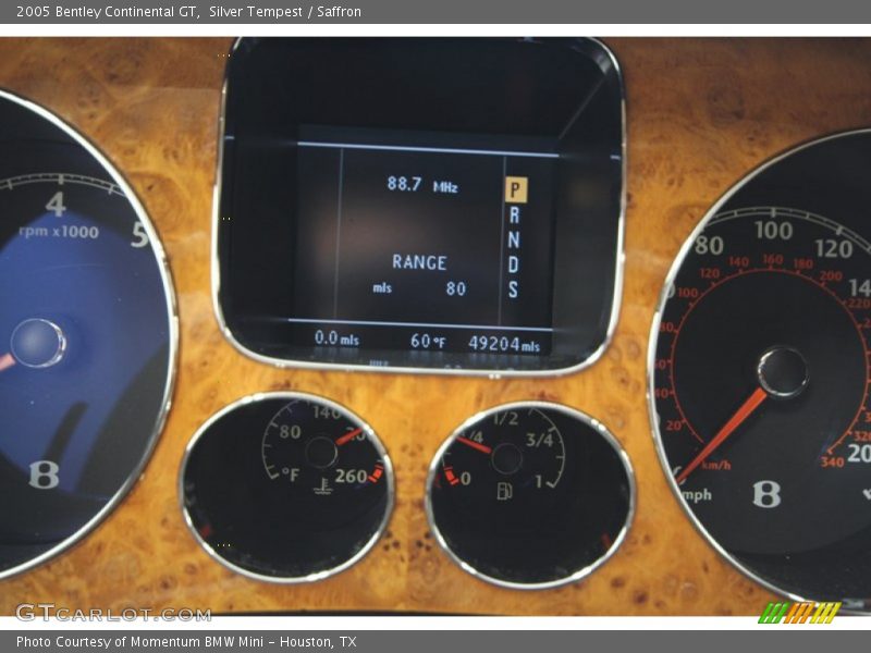 Silver Tempest / Saffron 2005 Bentley Continental GT