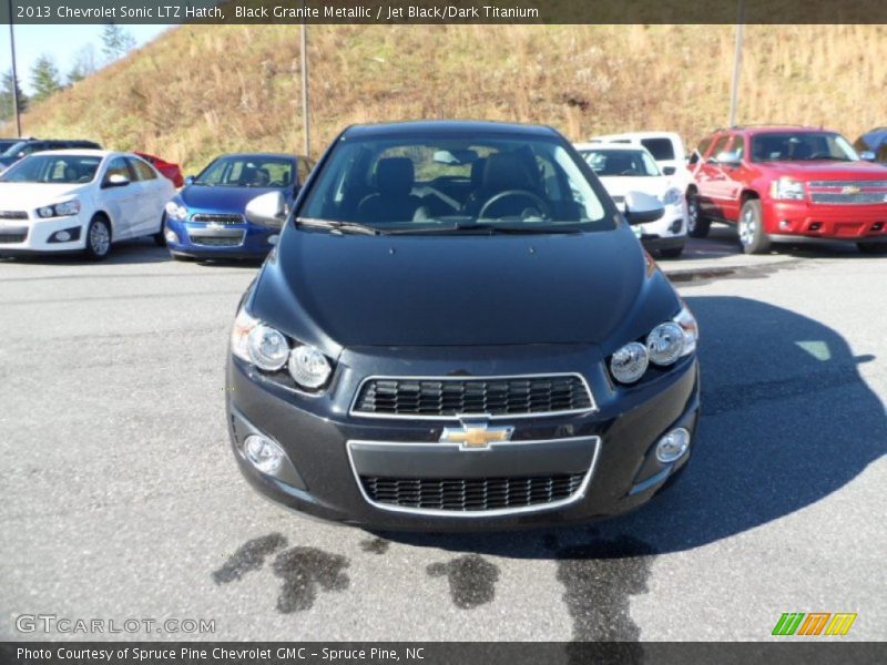 Black Granite Metallic / Jet Black/Dark Titanium 2013 Chevrolet Sonic LTZ Hatch
