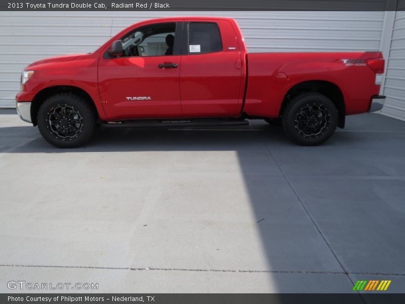 Radiant Red / Black 2013 Toyota Tundra Double Cab