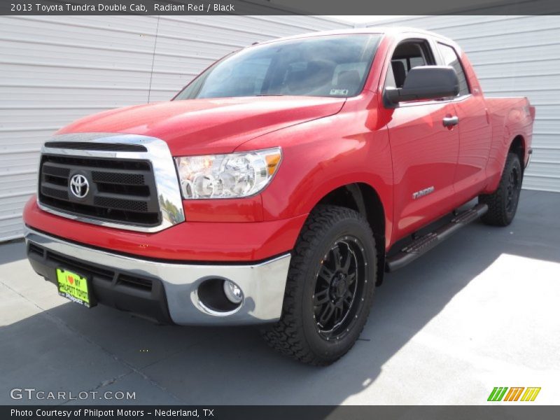 Radiant Red / Black 2013 Toyota Tundra Double Cab